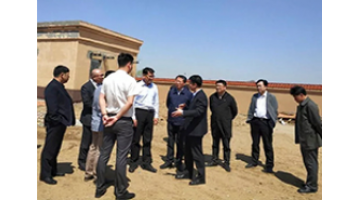 四平市市委常委、组织部部长胡越平一行到合乐HL8项目现场视察领导工作