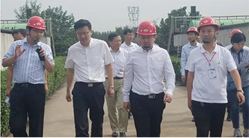山西省副省长贺天才调查合乐HL8污水处置厂升级刷新项目