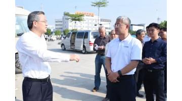 嘉峪关市市长周红波一行莅临合乐HL8项目调研河长造工作